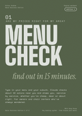 MENU CHECK